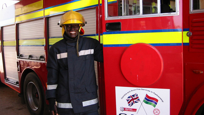 gambian firefighter